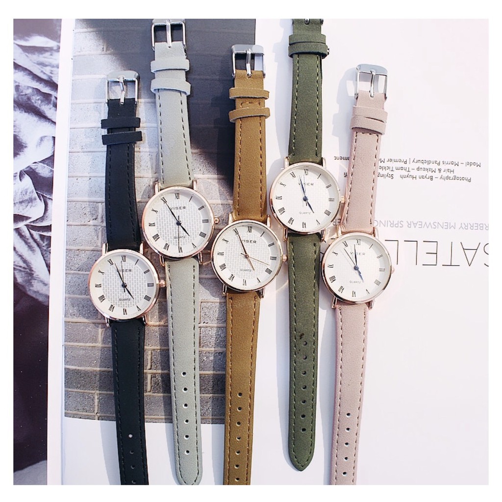 [SIÊU ĐẸP]ĐỒNG HỒ NỮ DÂY DA VISER MẶT CARO SIÊU ĐẸP THỜI TRANG | BigBuy360 - bigbuy360.vn