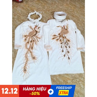 Áo Dài Cặp Dâu Rể Ảnh Thật 100% - Áo Dài Cưới Được May Thủ Công