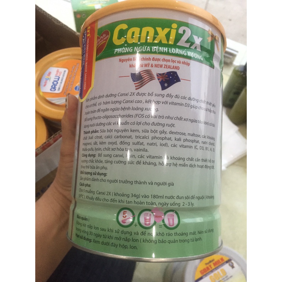 [Ảnh Thật] Sữa Bột Nutriday Canxi 2X 900g - Giúp Xương Chắc Khỏe