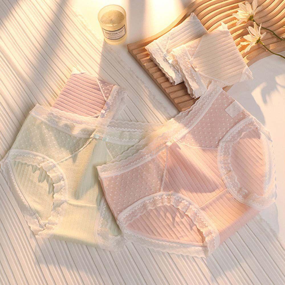 Quần Lót Thoáng Khí Họa Tiết Sọc Gợi Cảm Phong Cách Hàn Quốc Cho Nữ