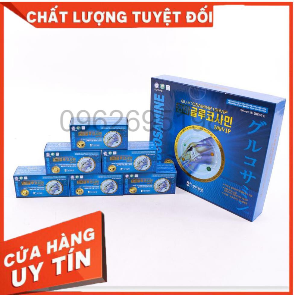 Viên uống hỗ trợ  xương khớp HANMI Hàn Quốc hộp 180 viên - 600mg (GLUCOSAMINE 100 VIP)