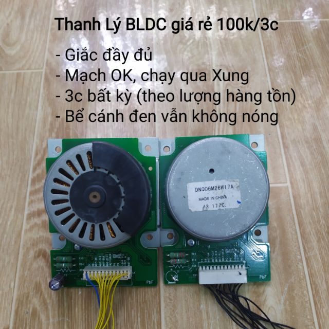 Thanh lý BLDC chế quạt Không Chổi Than, 100k/3c