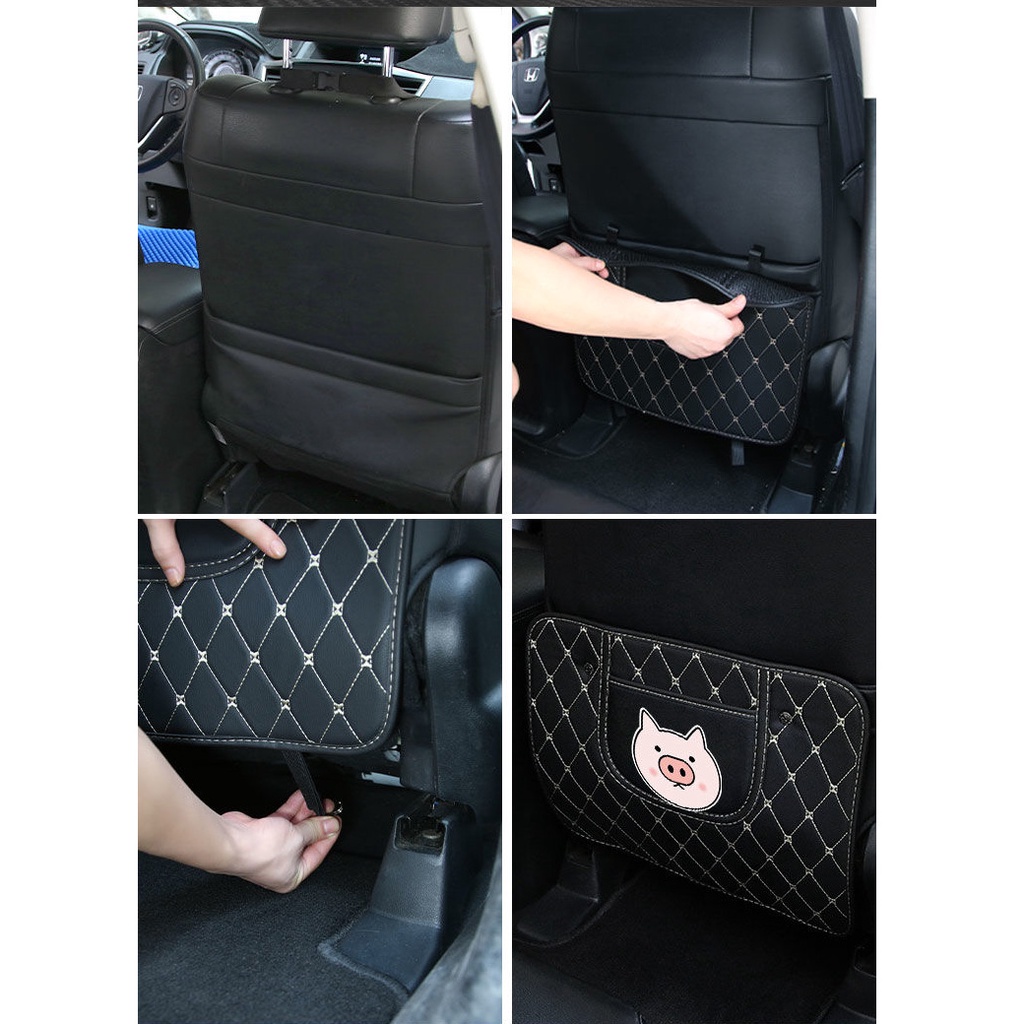 Đệm Lót Ghế Ngồi Xe Hơi Chống Va Chạm In Hoạt Hình Dễ Thương Tiện Dụng Cho Bé