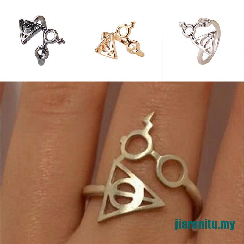 Nhẫn Hở Hình Mắt Kính Truyện Tranh Harry Potter Độc Đáo