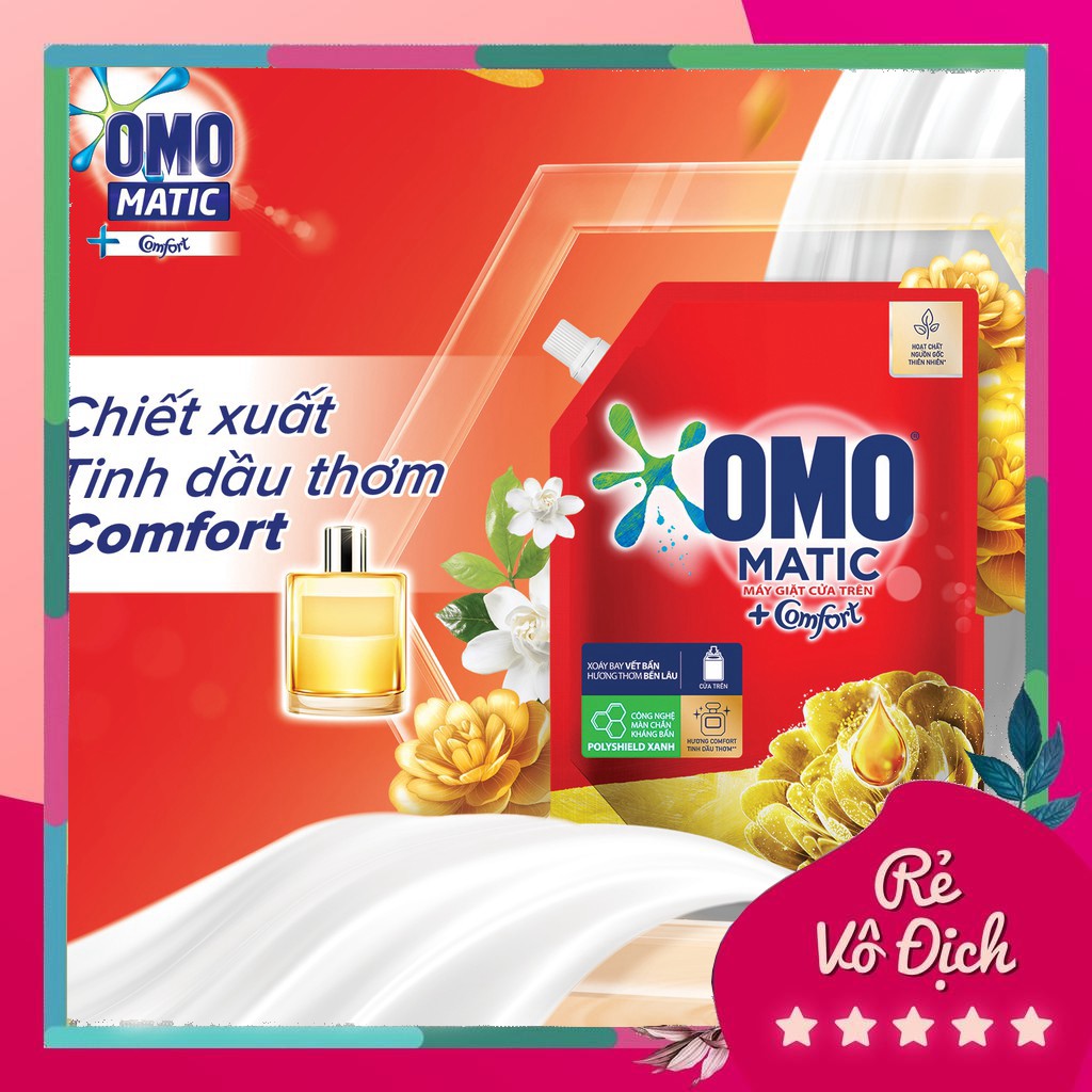 ( HOT LIKE ) Túi Nước Giặt OMO Matic - 3,7kg/4kg b225