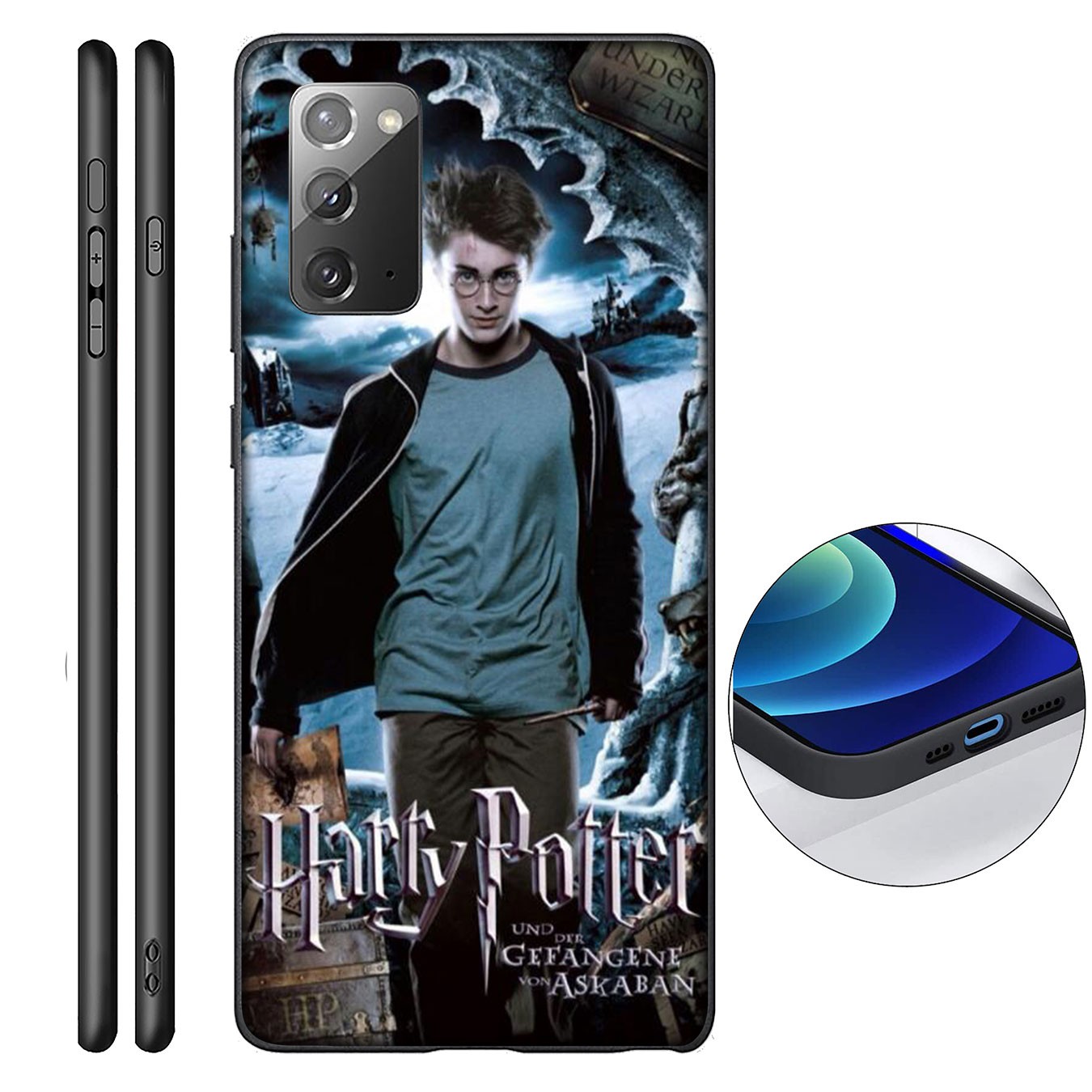 Ốp điện thoại dẻo silicon in hình Harry Potter cho Samsung Galaxy A9 A8 A7 A6 Plus J8 2018 + A21S A70 M20 A6+ A8+ 6Plus