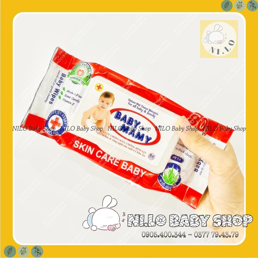 Khăn ướt Baby Mamy Wipes 80g