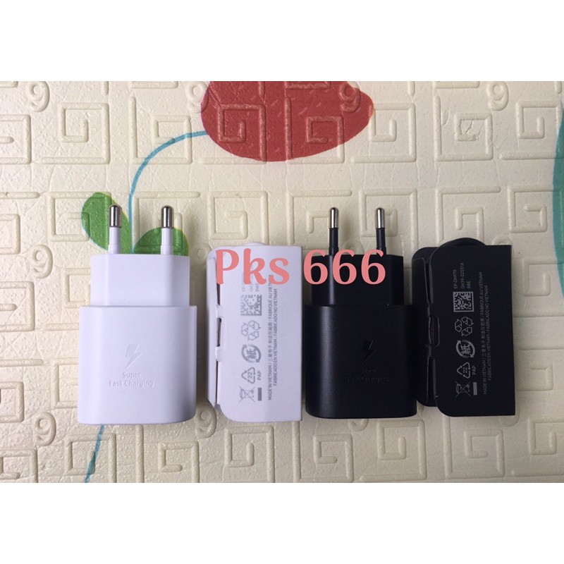 ✔CHUẨN ZIN✔Bộ sạc nhanh Samsung 25W chính hãng Note 10 Note 20 A71, A70, A80, A90, S20, S20+, S20 Ultra-cáp 2 đầu Type c