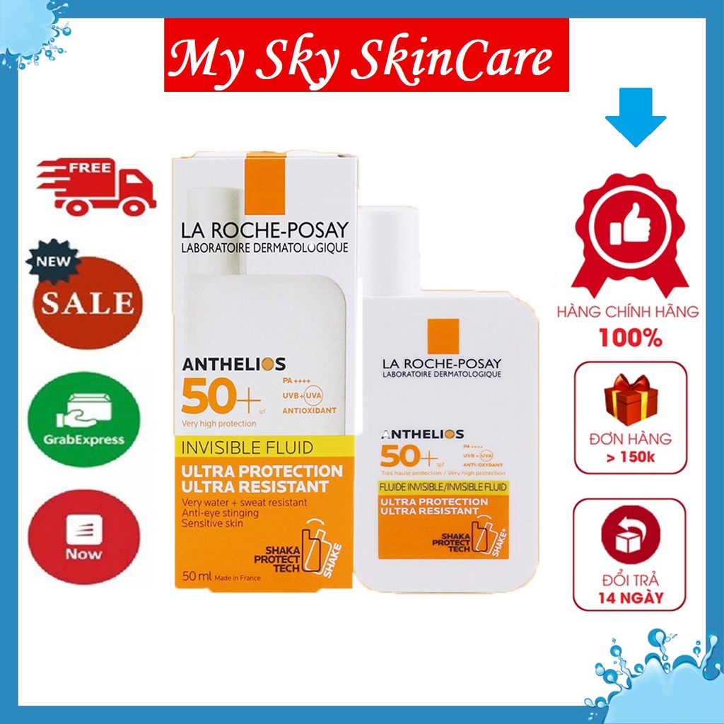 Kem Chống Nắng LA ROCHE POSAY Anthelios Shaka Fluid SPF 50+ Cho Da Nhạy Cảm chính hãng