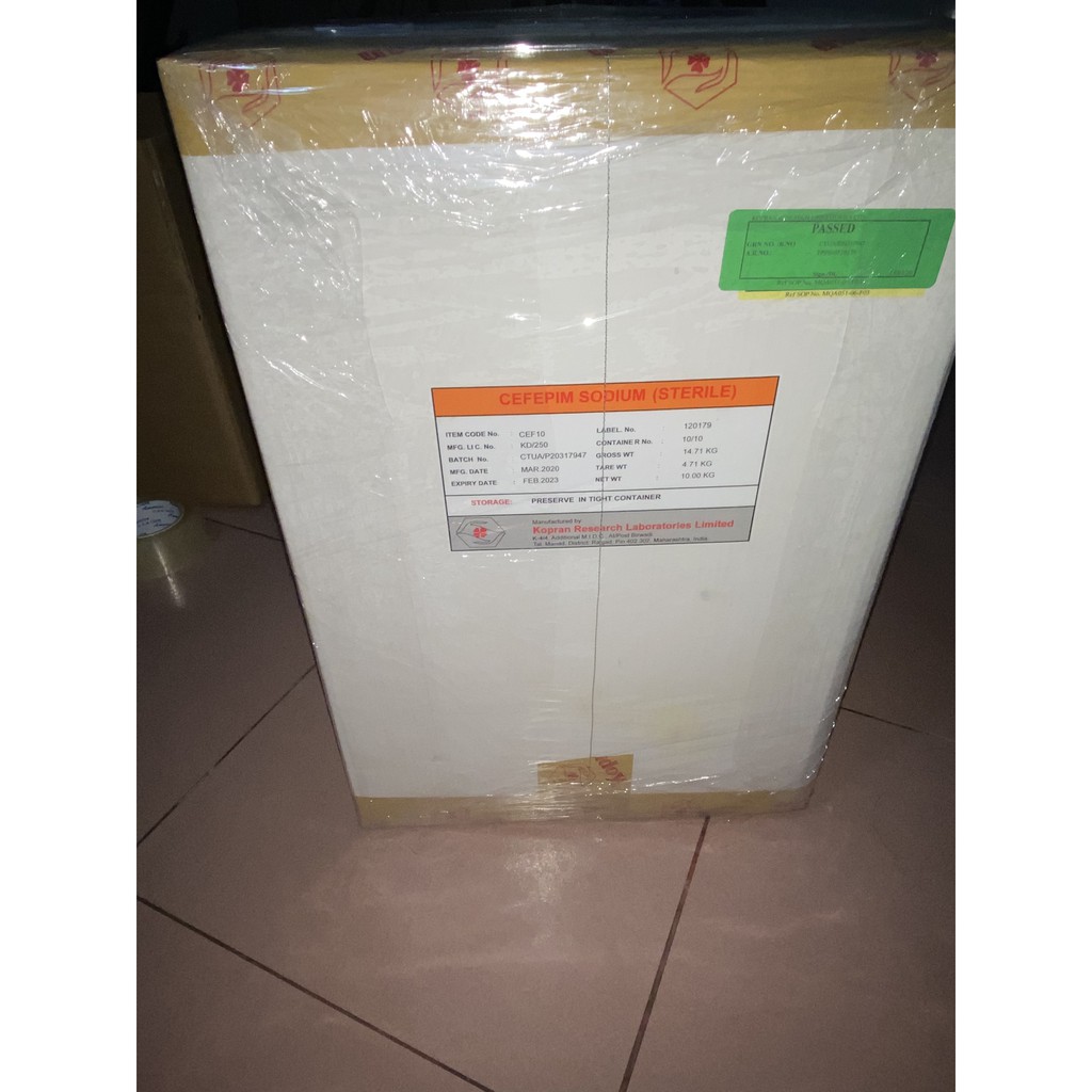 CEFEPIM 96% (Thùng nguyên kiện 10Kg)