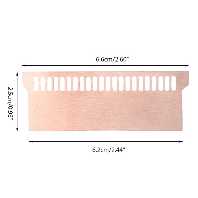 Set 2 Phụ Kiện Tản Nhiệt Bằng Đồng 0.5mm Chuyên Dụng Cho Laptop Notebook