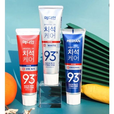 Kem Đánh Răng Median Dental IQ 93% Toothpaste 120g Giúp Trắng Răng