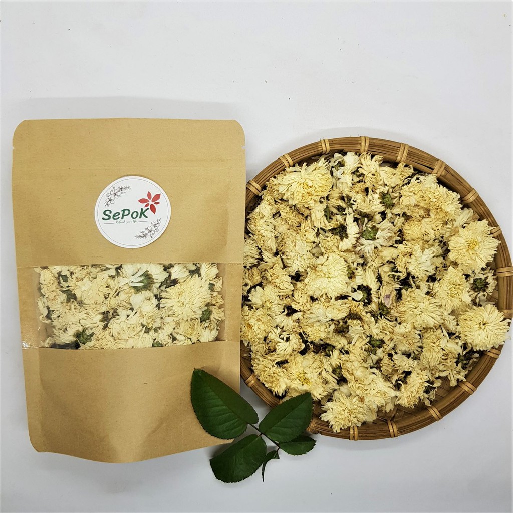 Hoa Cúc Trắng Sấy Khô -50g/100g-Sepok