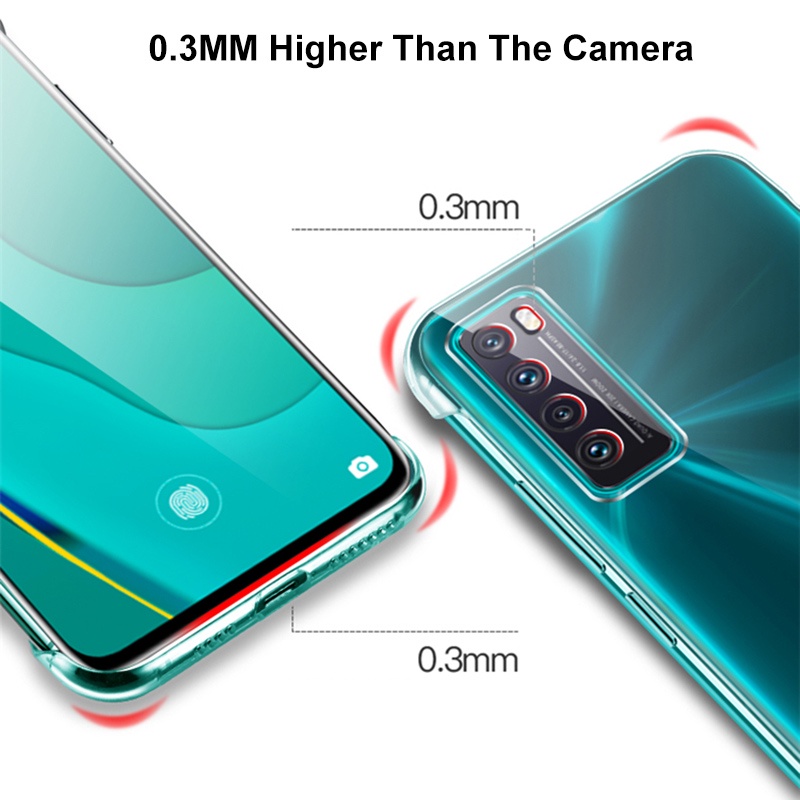 Ốp Điện Thoại PC Cứng Trong Suốt Siêu Mỏng Không Viền Cho Huawei Honor 20 30 50 60 9X Pro V40 X20 X30i Huawei P20 P30 P40 V30 Pro