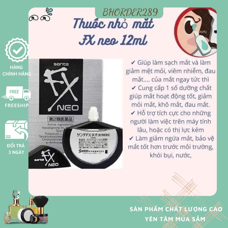 Nhỏ mắt fneo 12ml Nhật