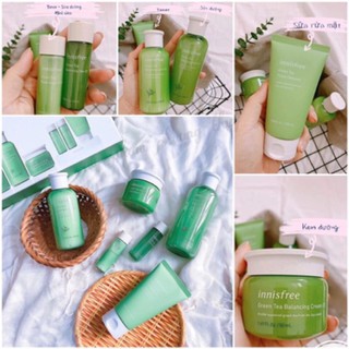 Set dưỡng da trà xanh innisfree 6 món( set full size)