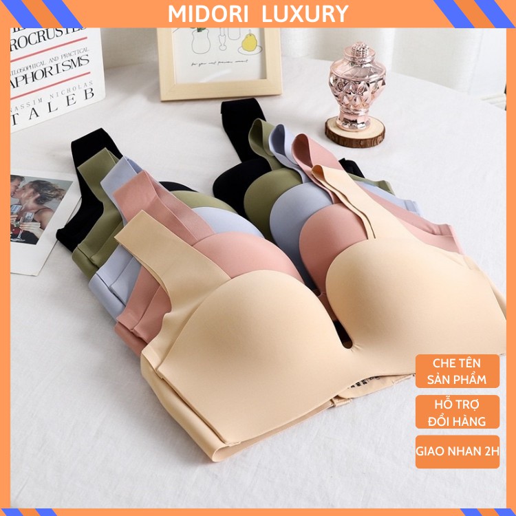 Áo lót đúc su non sữa 3D không gọng đệm mỏng tản nhiệt thoáng mát A07