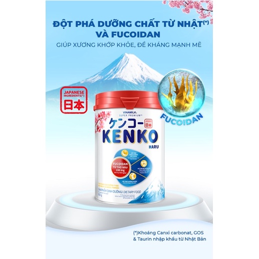Sữa bột cao cấp Vinamilk Kenko Haru 350g