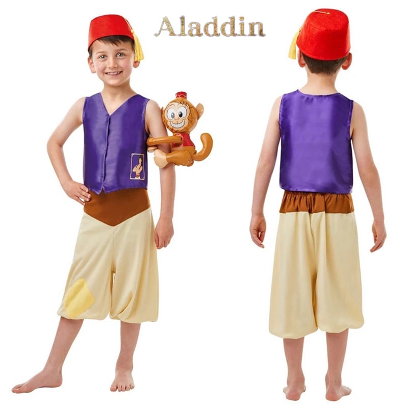 Set trang phục hóa trang Halloween Aladdin nghìn lẻ một đêm dành cho bé