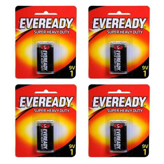 Pin 9v Eveready Super Heavy Duty Đen