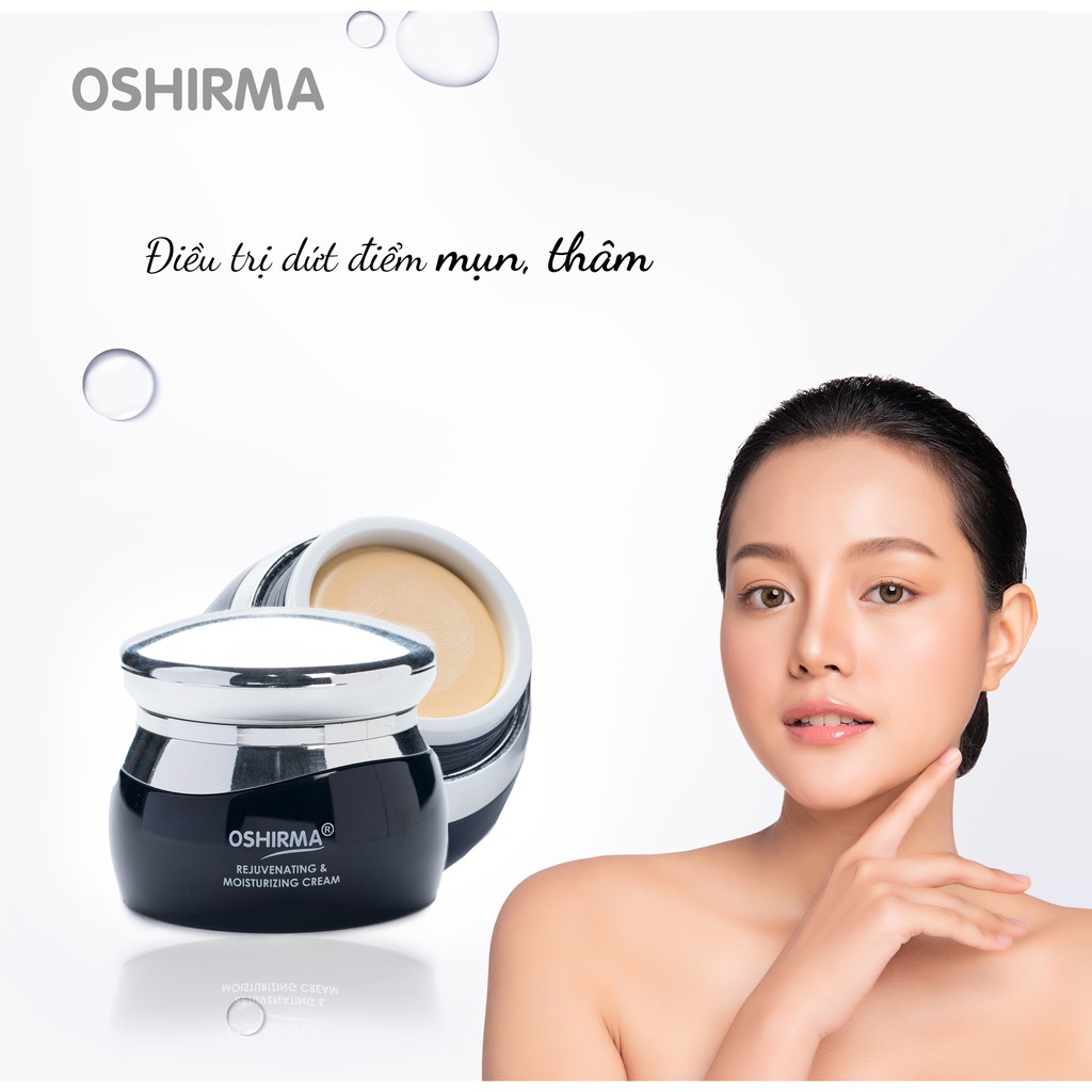 Kem Dưỡng Da Oshirma Chiết Xuất Thảo Dược Làm Sáng & Mờ Thâm Cho Da Mụn