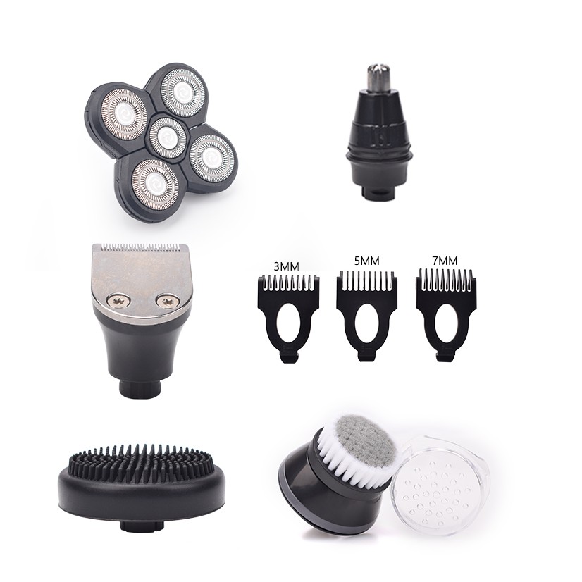 Máy Cạo Râu Cao Cấp Đa Năng 4D 5in1 - Cạo Râu. Cắt Tỉa Lông Mũi, Massage Da Mặt, Chống Thấm Nước Cao Cấp, Bảo Hành 6T