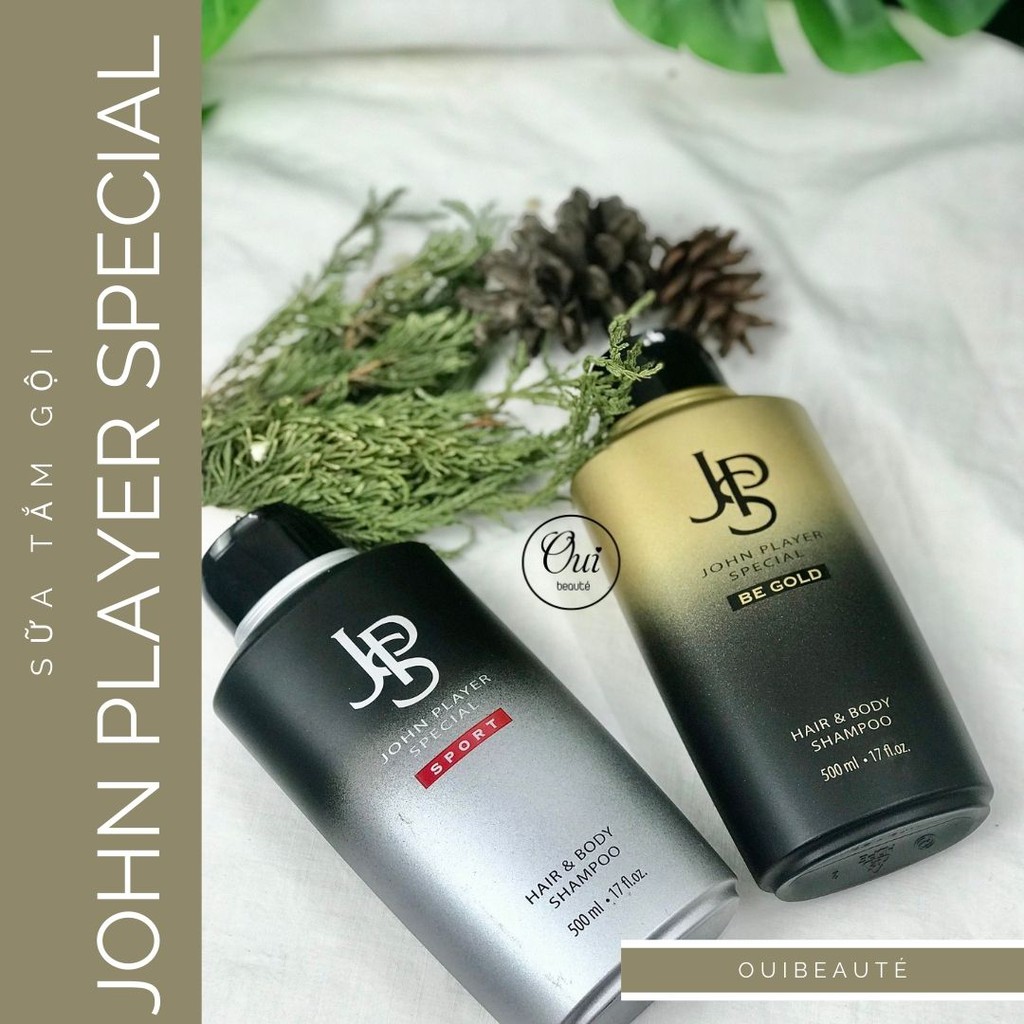 Sữa tắm gội John Player Special Hair&amp;Body Shampoo, tắm gội hương nước hoa mùi unisex 500ml Ouibeaute