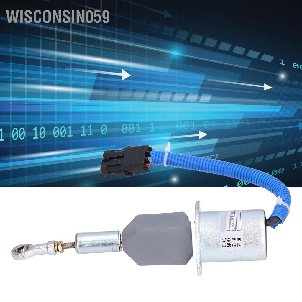 [Hàng Sẵn] Van điện từ ngọn lửa ABS Chống ăn mòn Tắt Solenoid cho Cummins 6CTA 8.3L 12V 3928160【Wisconsin059】