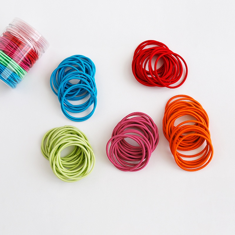 Dây Buộc Tóc Cao Su Màu Sắc Kẹo Ngọt Đa Năng Phong Cách Hàn Quốc Cho Nữ