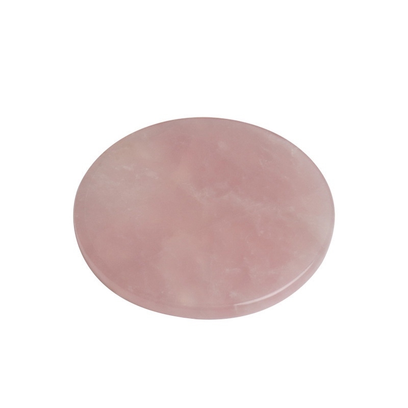 Giá đỡ lông mi giả hình tròn bằng đá ngọc bích màu hồng ☆Brzone