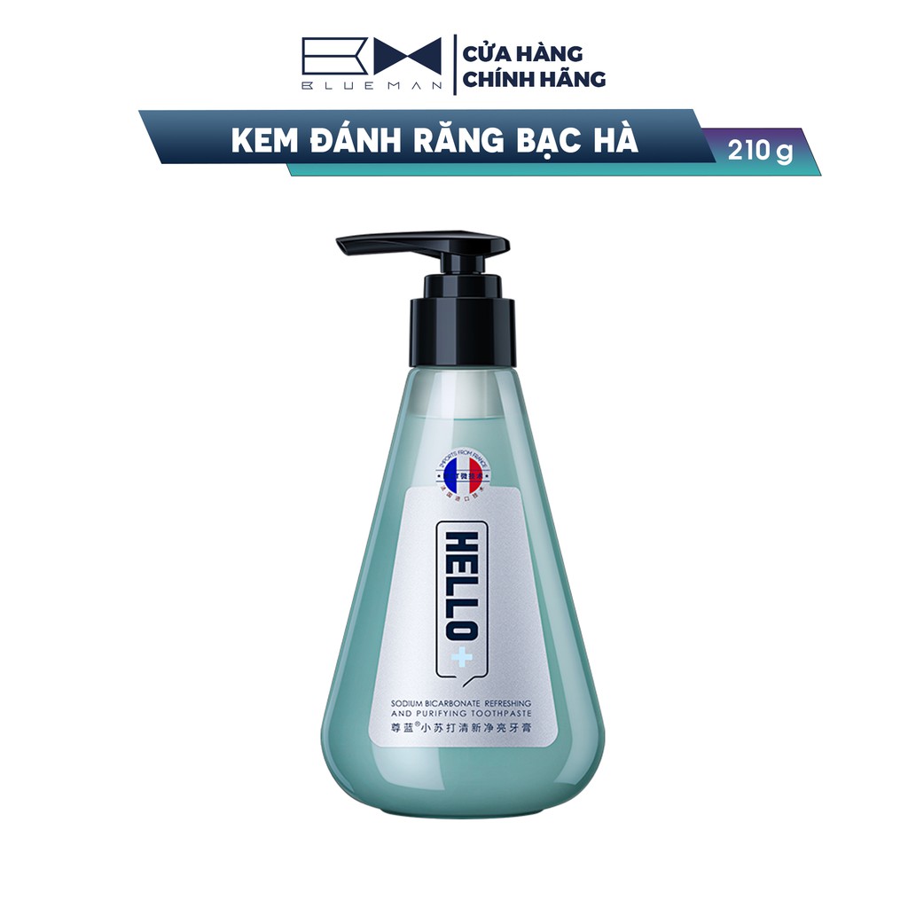 Kem Đánh Răng Soda Bạc Hà BLUEMAN Hương Thơm Tươi Mát 210g ZL75