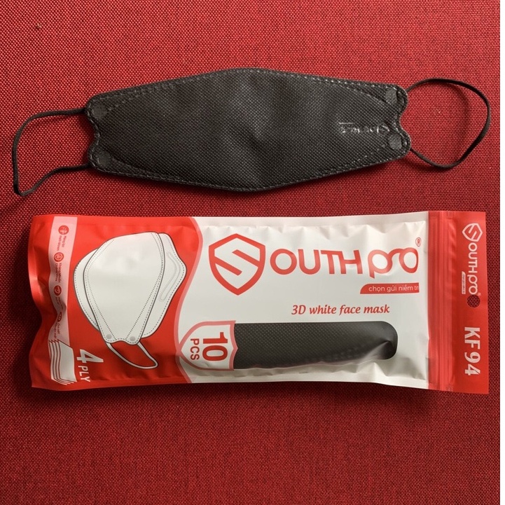 Khẩu Trang KF94 4D SouthPro Mùi Bạc Hà, Công Nghệ Hàn Quốc, Kháng Khuẩn, Chống say xe