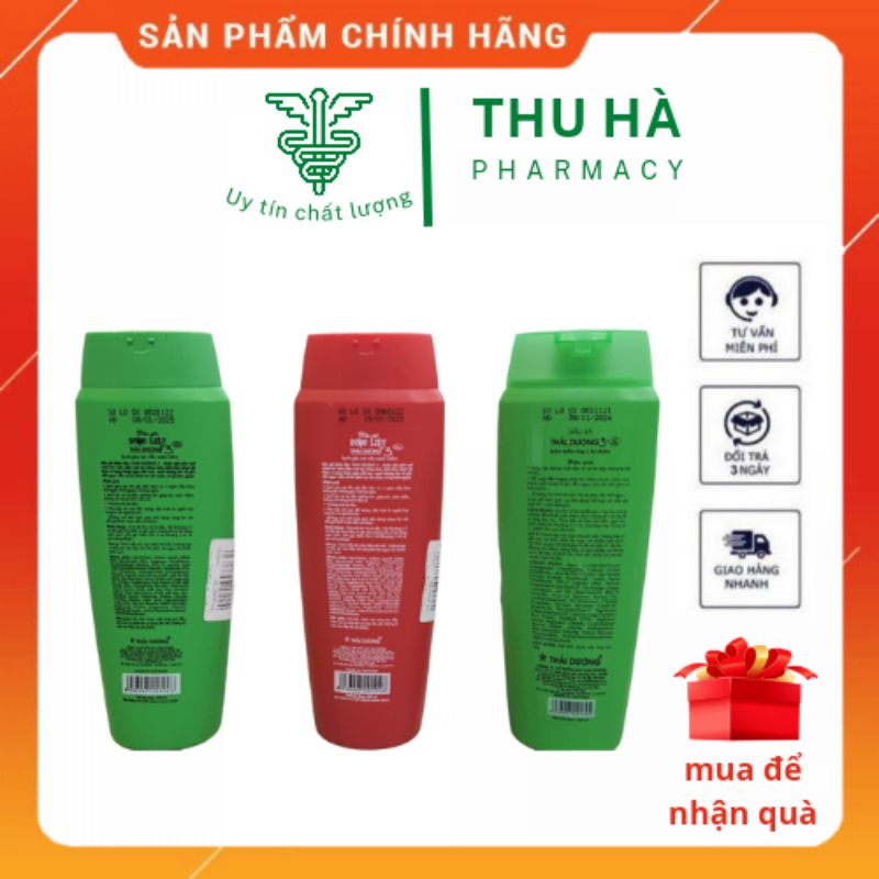 Dầu gội dược liệu Thái Dương 3 , thái dương 7 new hỗ trợ ngăn gàu , giảm rụng tóc chai 200ml