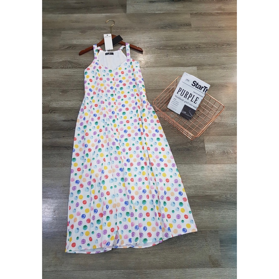 Đầm V.e.r.o M.o.d.a 2 Dây Họa Tiết