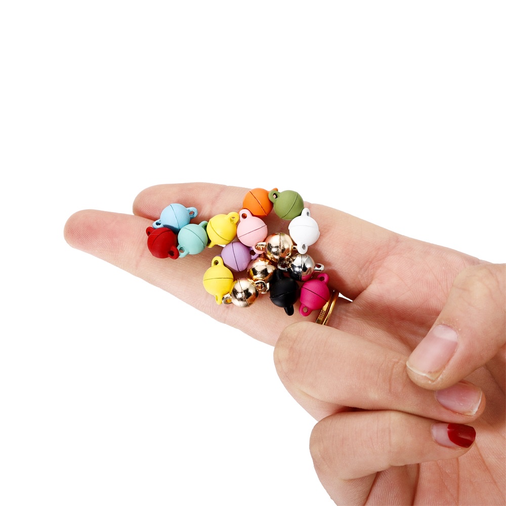 Set 5 khoá từ tính ST.KUNKKA hình tròn nhiều màu sắc dùng làm trang sức thủ công