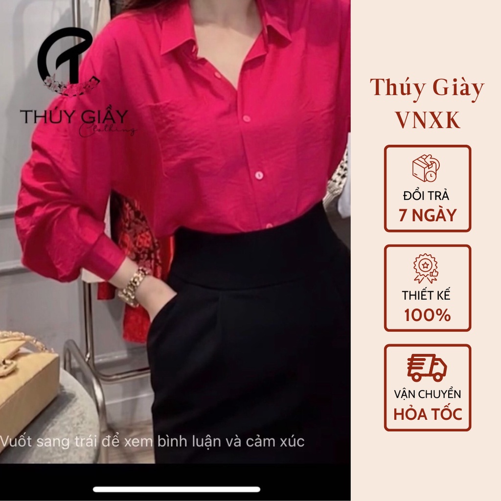 Sơ mi đũi 3 màu phong cách hàn quốc trẻ trung năng động, thời trang công sở by Thuygiayvnxk