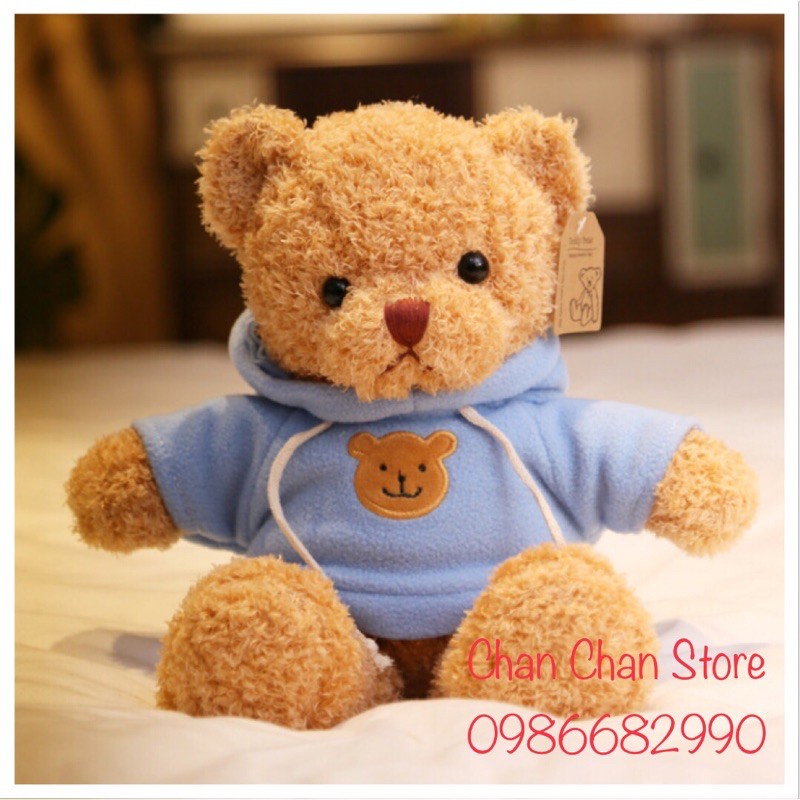 Gấu bông Teddy mặc áo 30cm Mềm mịn cao cấp