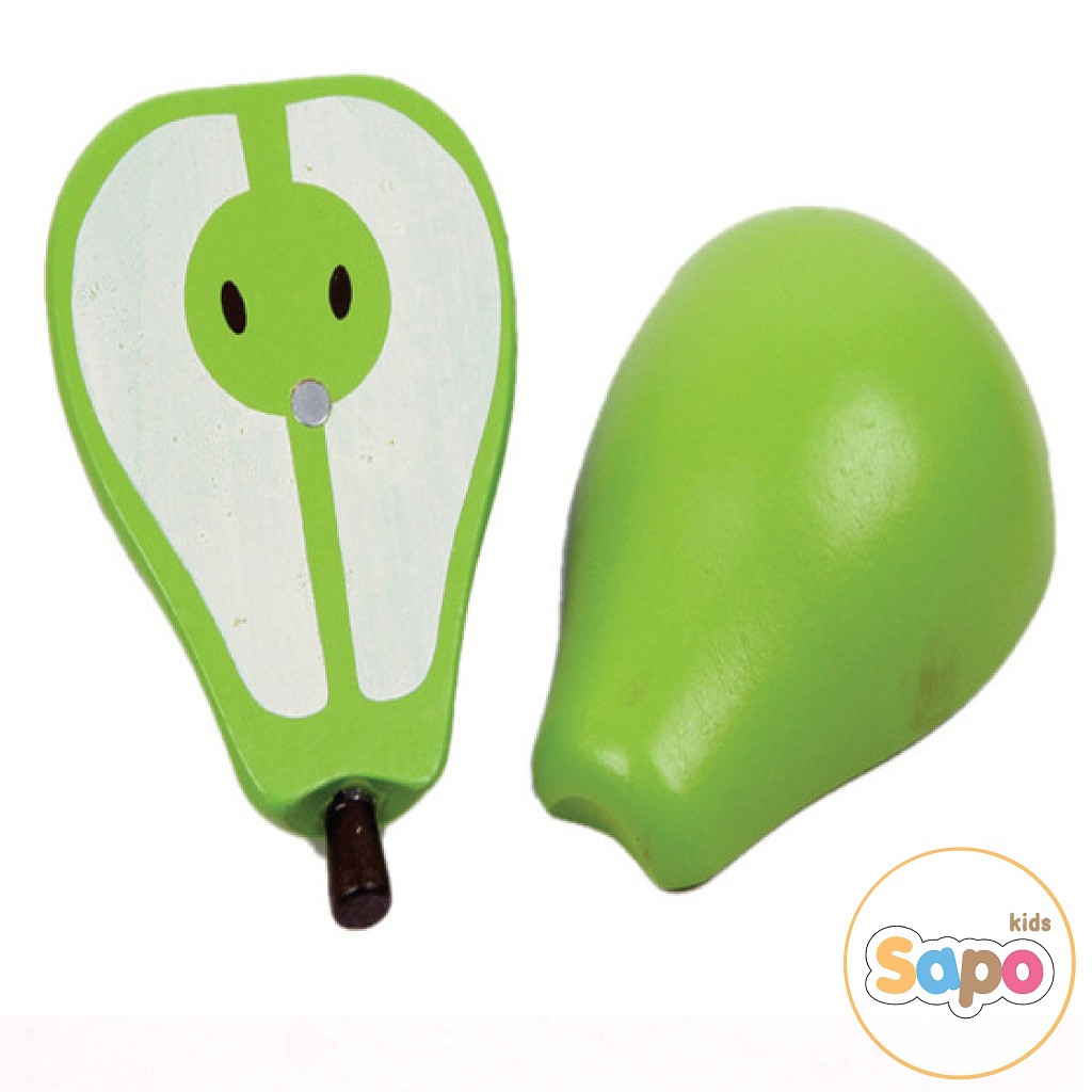 Bộ đồ chơi cắt trái cây bằng gỗ giáo dục sớm cho trẻ theo phương pháp Montessori đồ chơi giáo dục trẻ em SAPO KIDS