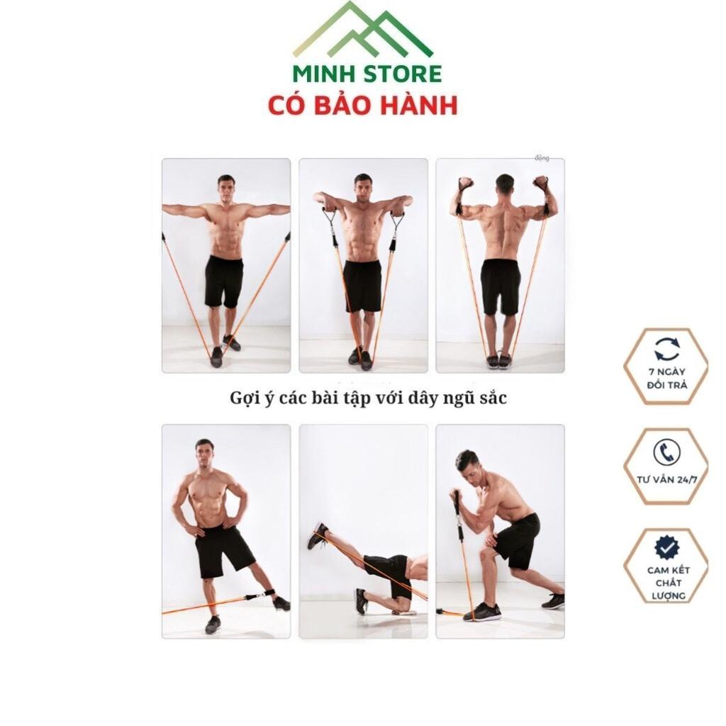 Dây Kéo Ngũ Sắc Đàn Hồi Tập Thể Dục Cao Cấp