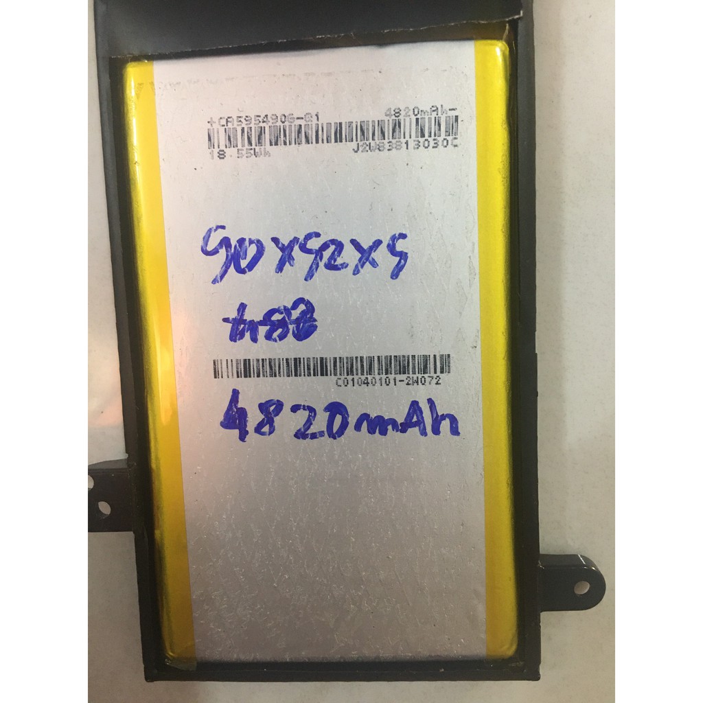 COMBO 3 CELL PIN LITHIUM POLYMER 4820 mAh 56Wh 3.85V KÍCH THƯỚC 90X52X5mm mới 100%