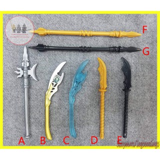 Phụ kiện Lego vũ khí cho Minifigure Marvel, lính trung cổ Sparta trượng loki XINH PGPJ