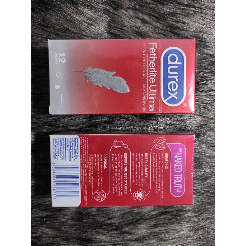 [Hộp 12 bao] Bao cao su Siêu mỏng Durex  Fetherlite Ultima