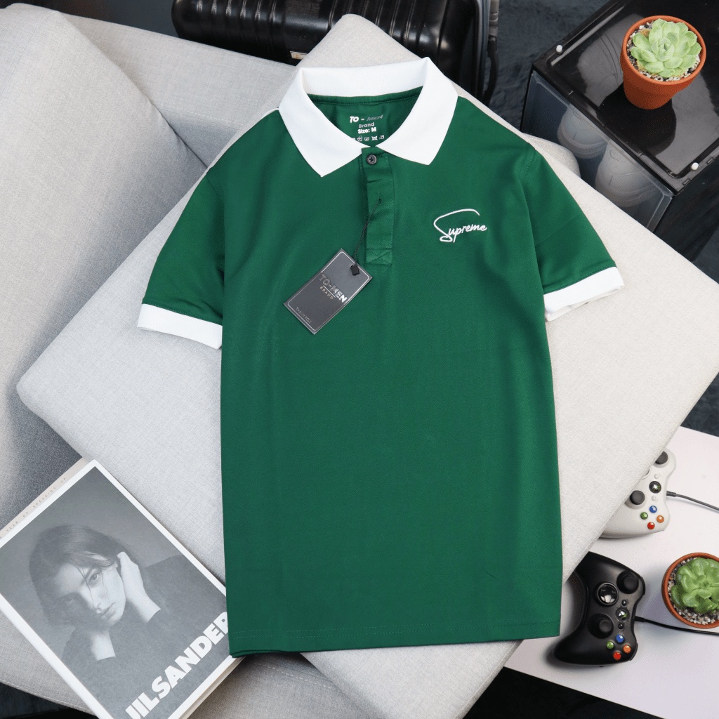 Áo Thun Nam Polo Thiết Kế Dơn Giản Sang Trọng Phối Viền Tay 4 Màu Dễ Chọn Chất Cotton Mặc Đẹp Siêu Hot NEW UNISEX