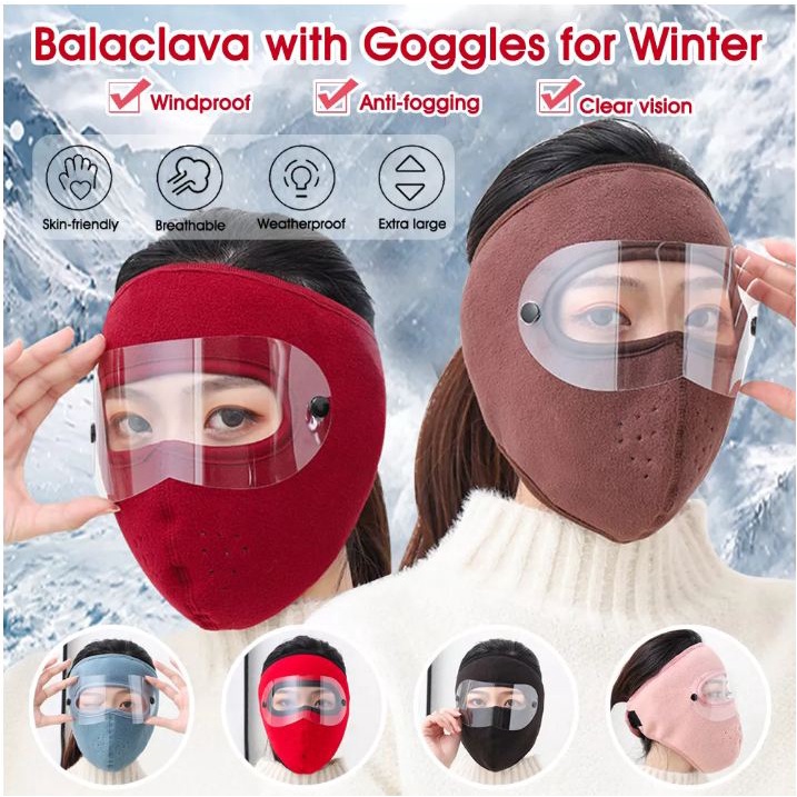 Khẩu trang vải Ninja có kính bảo hộ tiện lợi