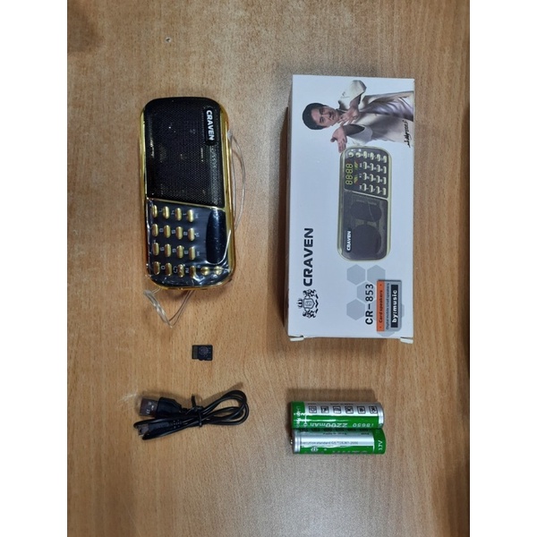 Pin cho loa craven 3 pin, thẻ nhớ , usb, đầu đọc thẻ, sạc và phụ kiện cho loa Craven l