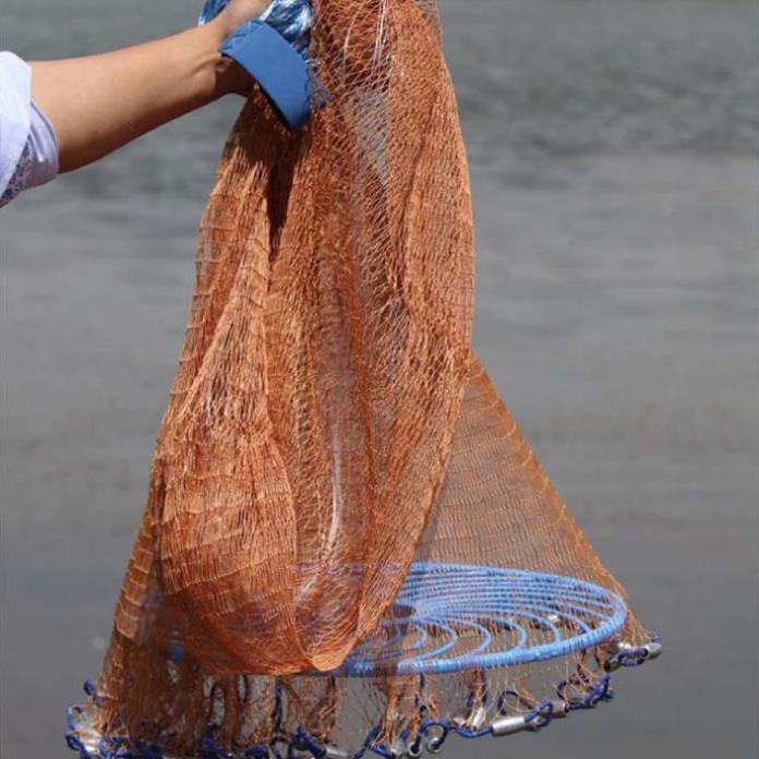siêu rẻ- CHÀI CÁ - chài đánh cá Thái Lan sợi dù có đĩa chuyên bắt cá tôm LDC-8