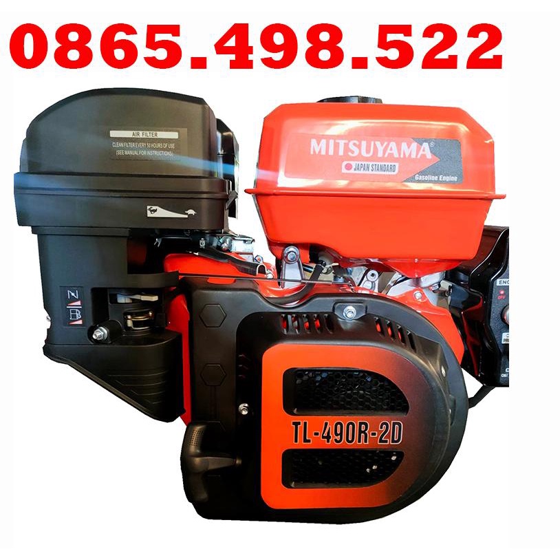 Máy Nổ – Động Cơ Xăng 20Hp Mitsuyama TL-490R-2D Tua Chậm Có Đề
