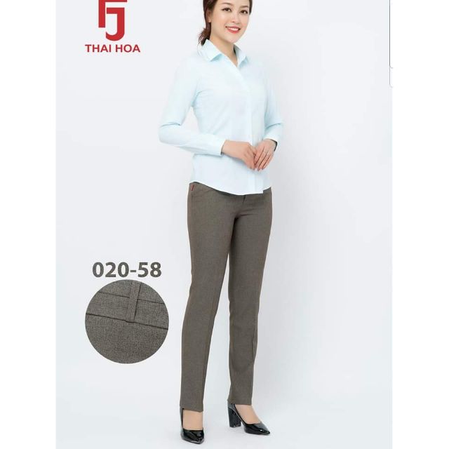Quần tây Thái Hòa mã 020 vải dày, co giãn