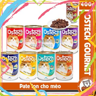 hongngoc YDGD Pate lon Ostech Gournet cho mèo lon 400gr 25