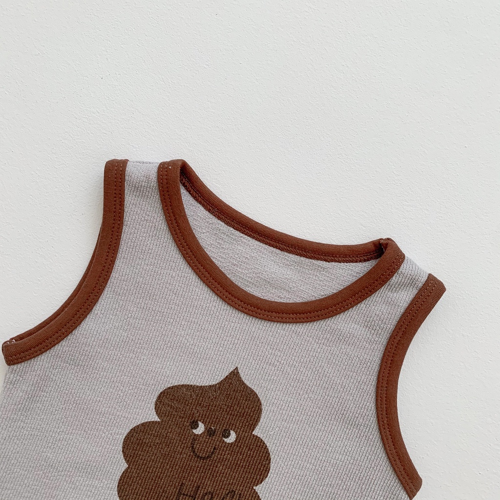 Bộ Áo Liền Quần Hình Cây Kem Dễ Thương Cho Bé 0-2 Tuổi